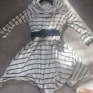 Altar’d state white and black shirt dress